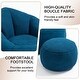 preview thumbnail 4 of 37, Microfiber Upholstered High Density Memory Foam Round Lazy Bean Bag Sofa Chair with Ottoman