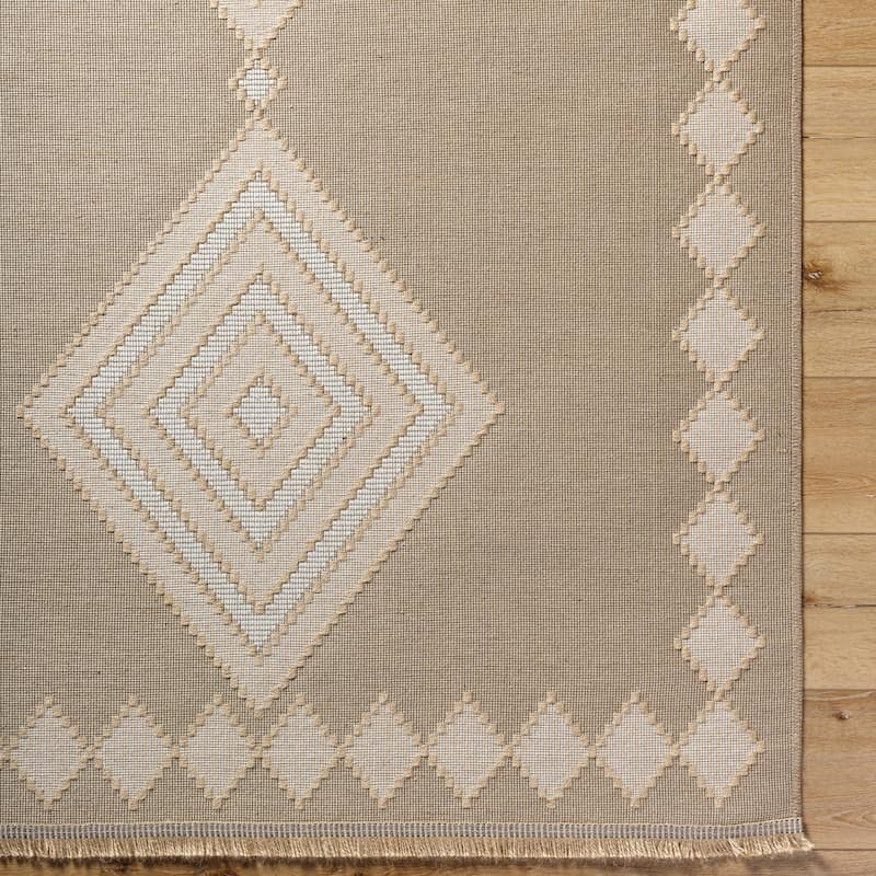 Livabliss Country Mystery Diamond Washable Area Rug