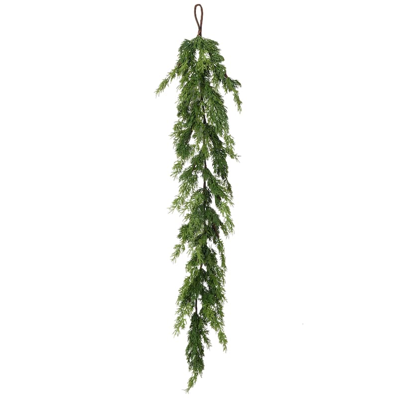 48" Real Touch Cedar Garland - Green