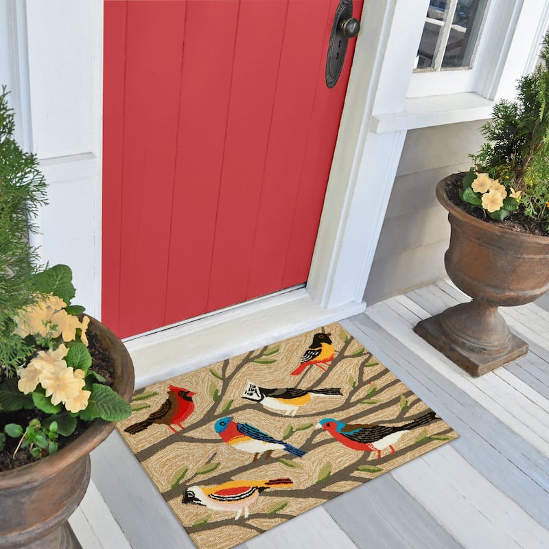 Liora Manne Frontporch Birds Indoor/Outdoor Rug - 3'6" x 5'6"