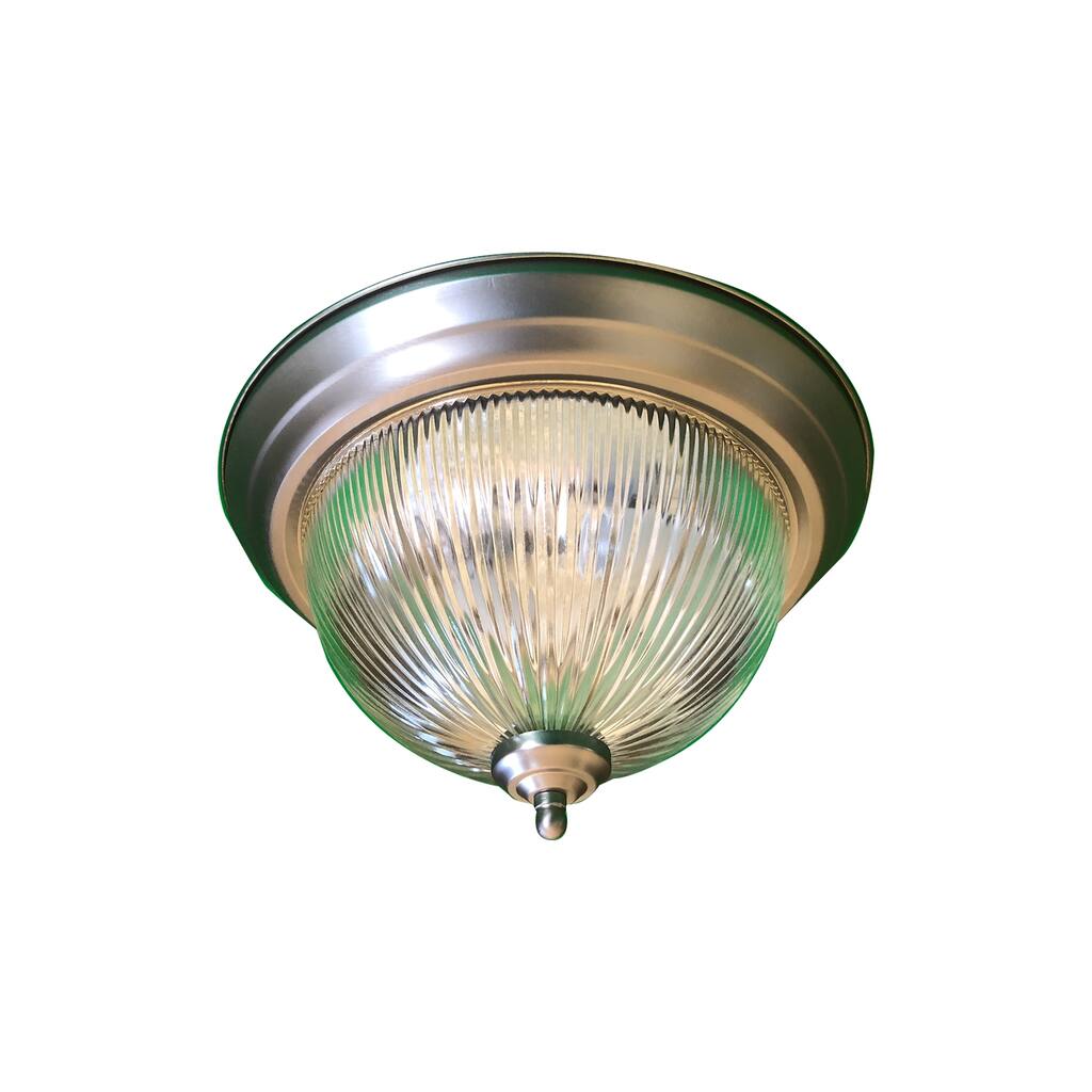 12" Twist Flush Mount Light Fixture - Brushed Nickel