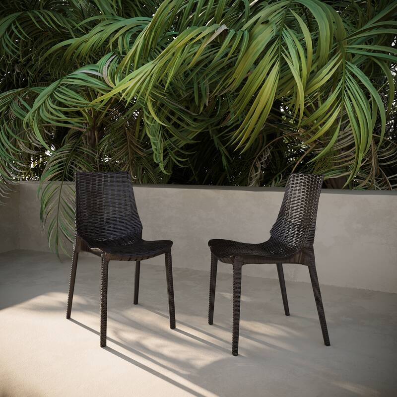 Lumina outdoor patio chair, set of two