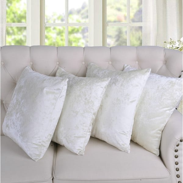 Deconovo Large Sofa Pillow Covers 26x26 inch, Velvet Throw Pillows