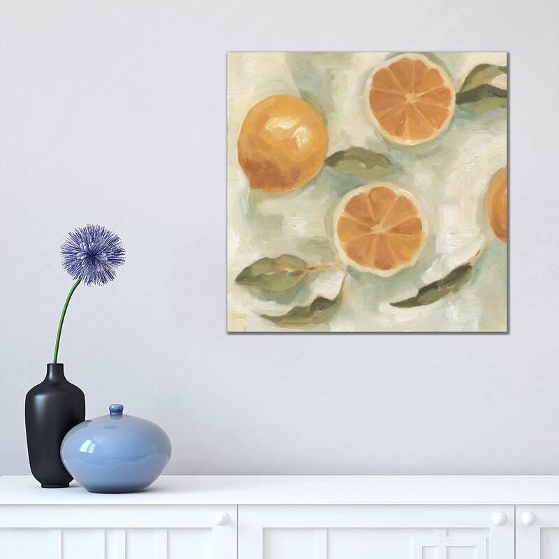 iCanvas "Citrus Study In Oil III" by Emma Scarvey Canvas Print - 18x18x1.5