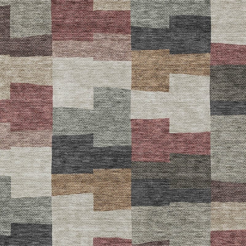 HomeRoots Geometric Transitional Rectangle Outdoor Rug