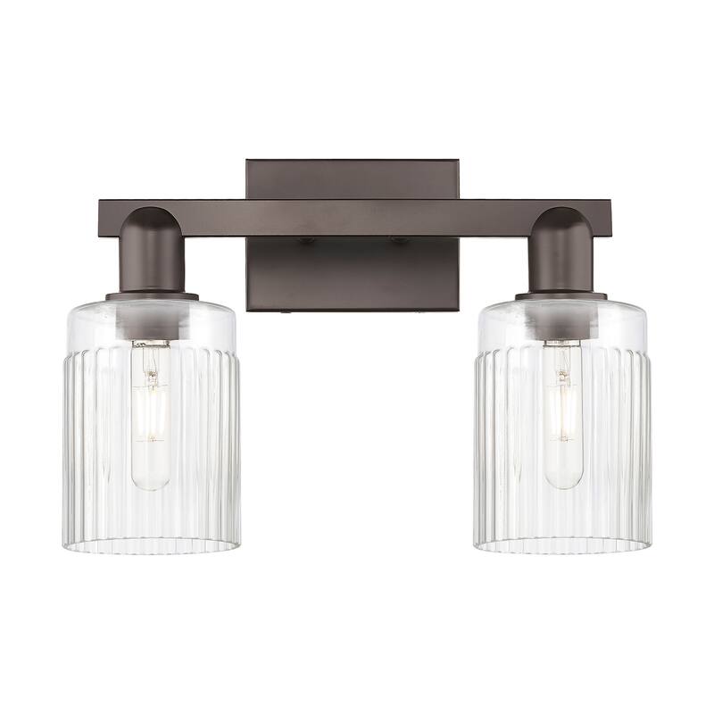 Innovations Lighting 716-2W-11-16 Hadley Vanity Hadley 2 Light 16" - Oil Rubbed Bronze / Clear
