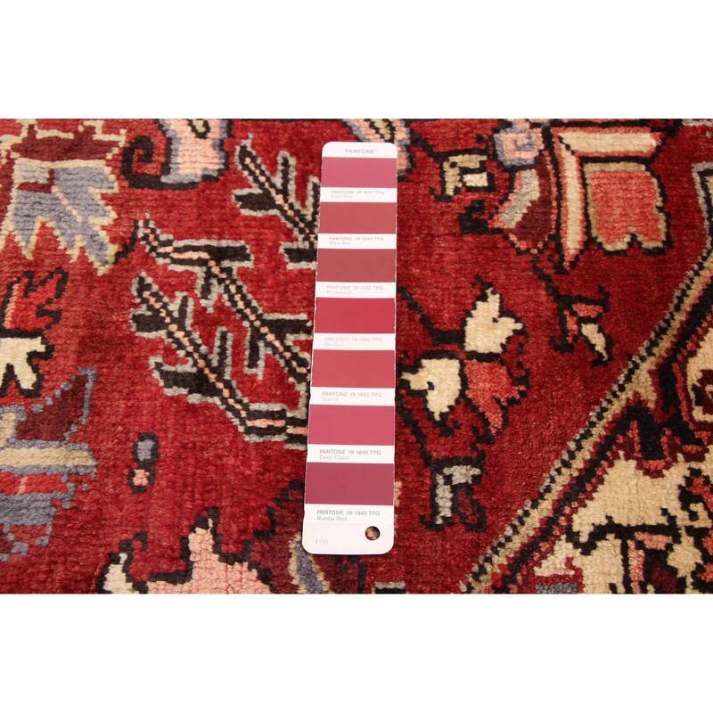 ECARPETGALLERY Hand-knotted Sarabi Dark Red Wool Rug - 8'7 x 10'10