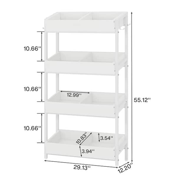 4-Tier Vegetable and Fruit Storage Retail Display Rack Stand - Bed Bath ...