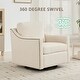 preview thumbnail 6 of 37, Linen Swivel Chairs, Club Accent Chairs, Soft Cushions