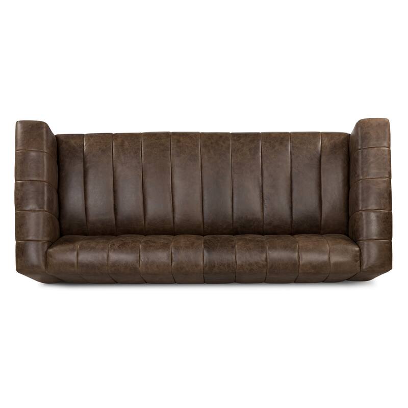 Poly & Bark Canale Sofa - Full Grain Genuine Italian Leather