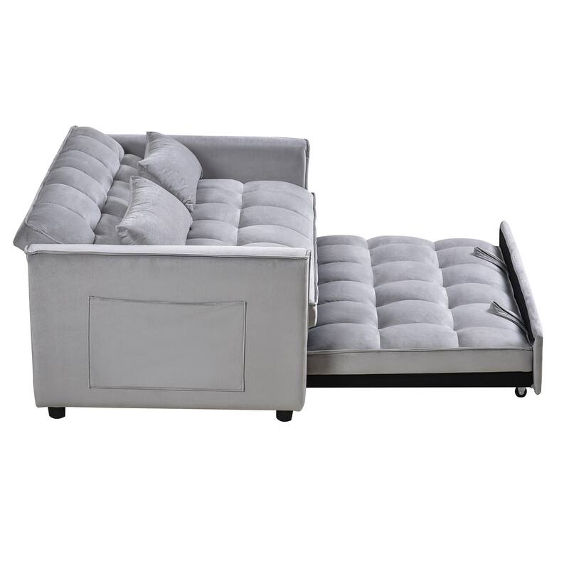 Pull-out Sofa Bed, 3-in-1 Convertible Futon Sofa Bed