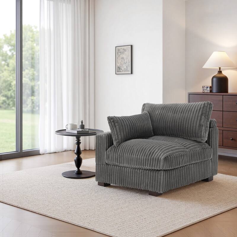 Cotton Flannel corner Sofa Armless Modular Sectional Sofa Seamless Combination