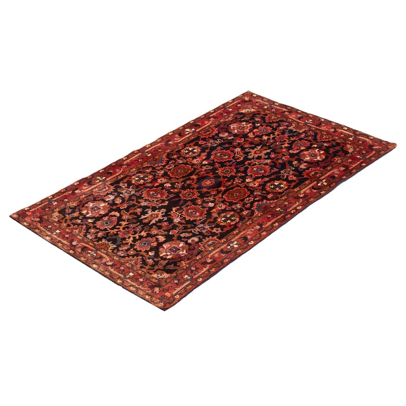 ECARPETGALLERY Hand-knotted Andelz Navy Wool Rug - 3'5 x 4'11