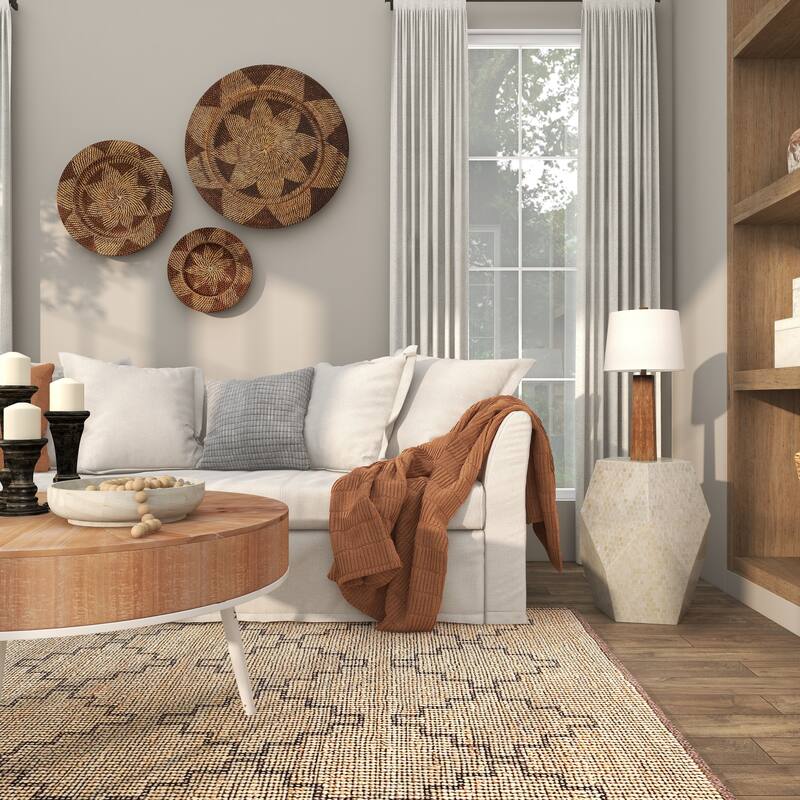 Mother of Pearl Shell Handmade Accent Table - Cream or Multi Colored