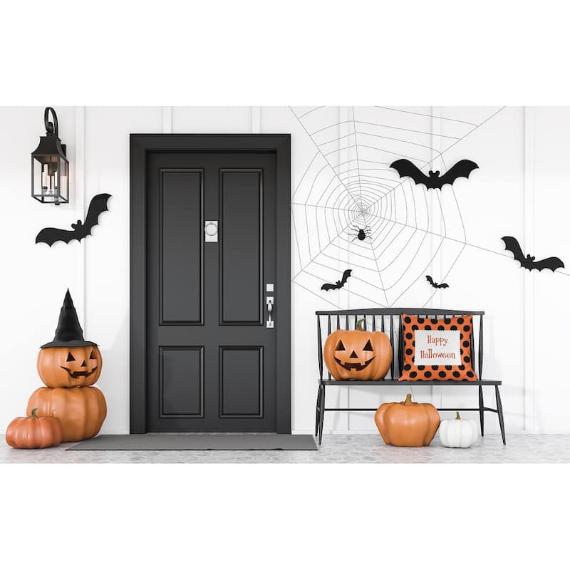 Halloween Happy Halloween Dots Indoor/Outdoor Throw Pillow
