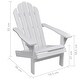 vidaXL Garden Chair Wood White - Thumbnail 4