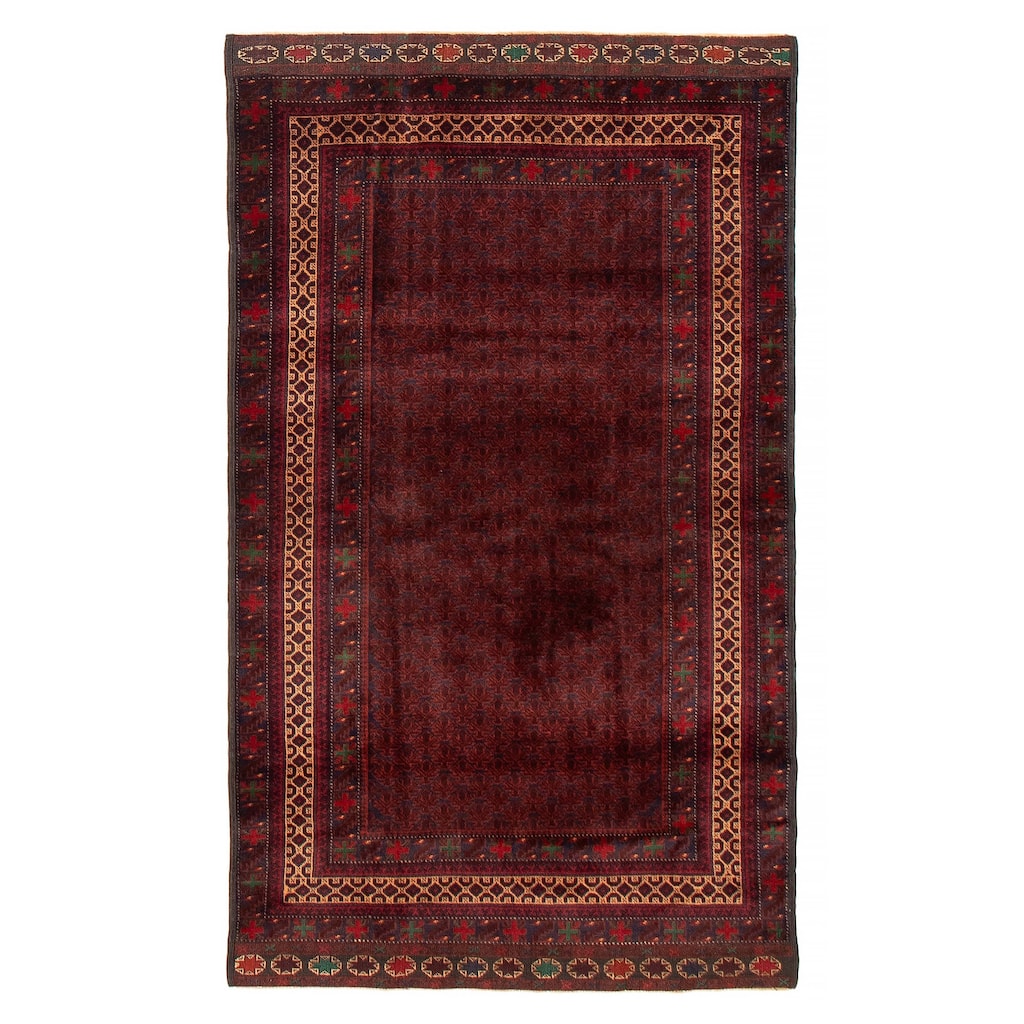 Teimani Red Rug 3'11" x 6'9" - 3'11 x 6'9