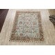 preview thumbnail 2 of 17, Floral Garden Design Tabriz Oriental Area Rug Wool Handmade Carpet - 7'11" x 9'11"