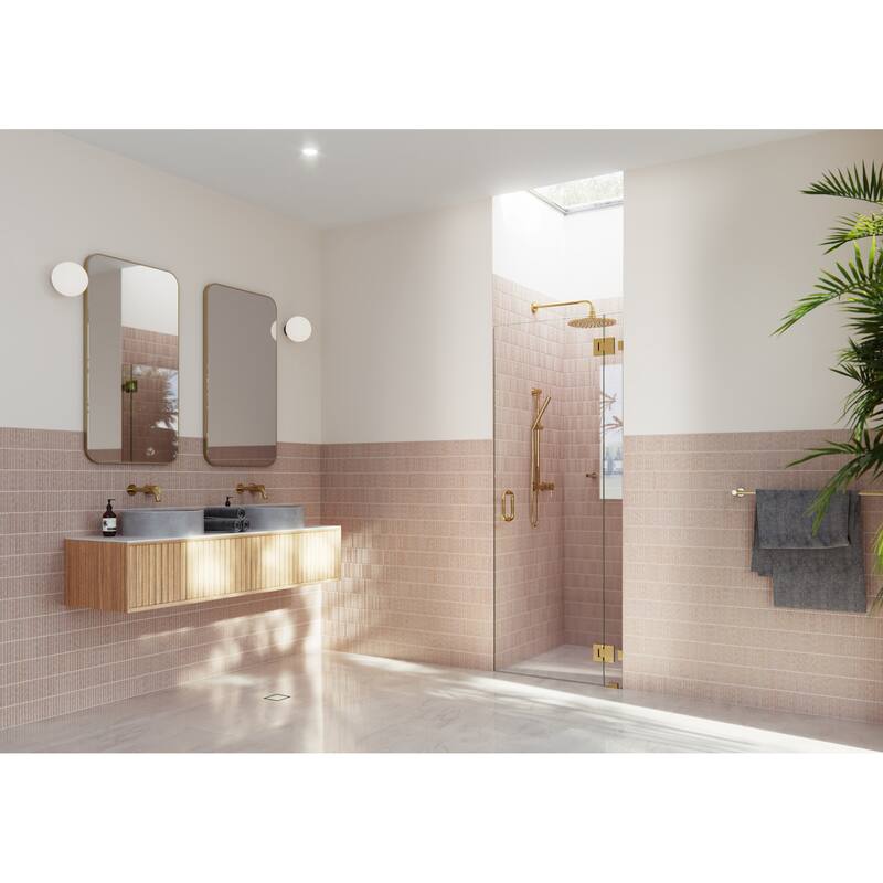 Glass Warehouse GW-GH-32 Halo 78" High x 32" Wide Hinged Frameless