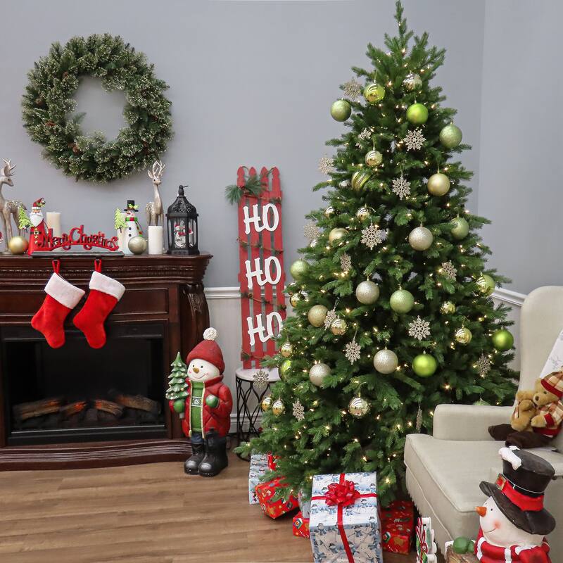 National Tree Company 7.5 ft. PowerConnect Princeton Fraser Fir with Dual Color LED Lights - 7.5 Foot