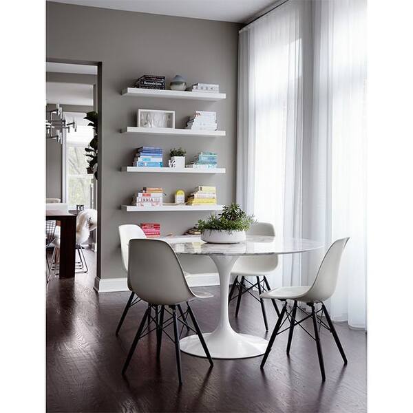 Shop 2xhome Set Of 2 Black Plastic Chair Dark Black Wood Legs