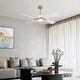 preview thumbnail 12 of 33, GetLedel 56" 4-Blade DC Motor Dimmable LED Ceiling Fan with Remote Control and Light Kit