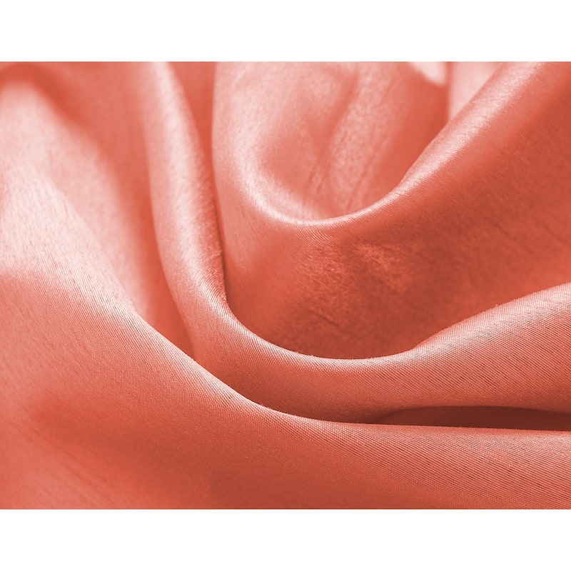 Nancy Faux Silk Grommet Window Curtain Panel - 84 or 95 inch