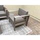 Cape Coral Outdoor Aluminum Club Chair with Cushions (Set of 2) by Christopher Knight Home