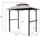 preview thumbnail 5 of 30, Kozyard Outdoor BBQ Grill Gazebo Canopy Hardtop Grill Gazebo and Vented Soft Top Gazebo Canopy. 2Size: 6ft x 8ft and 5ft x 8ft