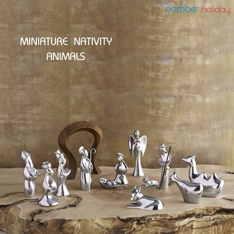 Nambe Metal Mini Nativity 3 Animals
