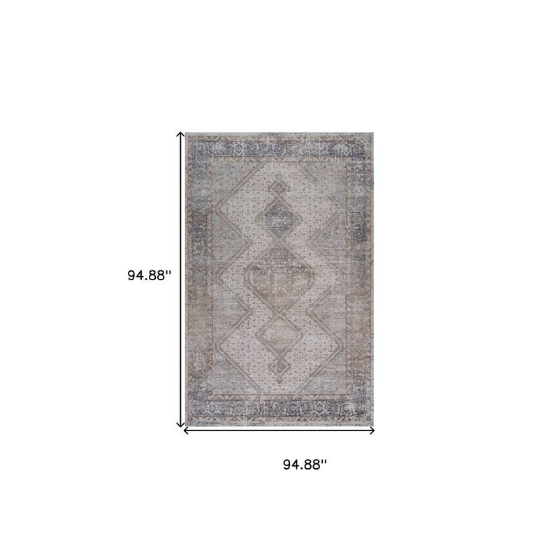 Bigi Distressed Abstract Modern Stain Resistant Woven Area Rug By HomeRoots