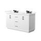 Option White / Giotto Quartz Top / Matte Black Hardware