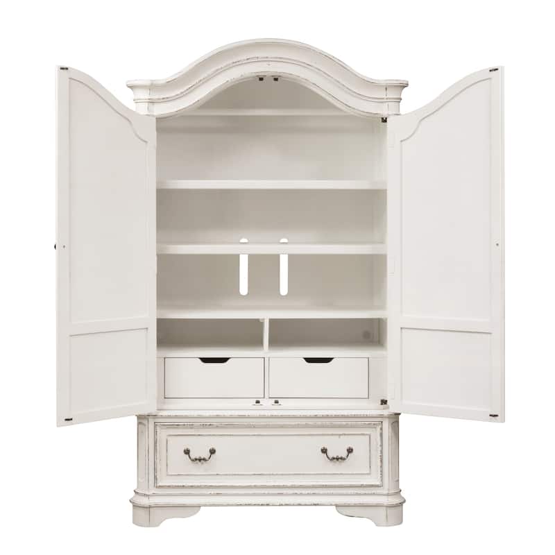 Magnolia Manor Antique White Armoire