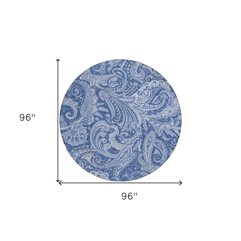 HomeRoots Paisley Transitional Rectangle Outdoor Rug