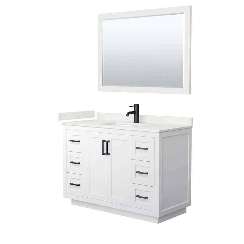 Wyndham Collection WCF292948S-QTZ-UNSM46 Miranda 48" Free Standing
