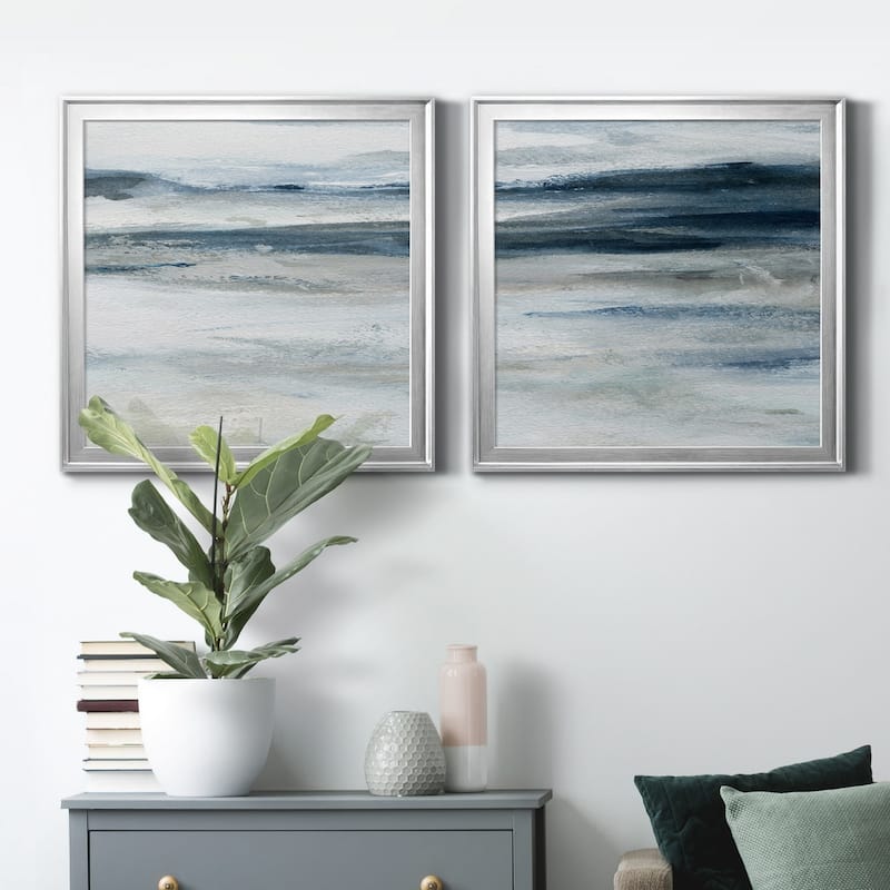 Ocean Currents II-Premium Framed Canvas - Ready to Hang - Multi-Color