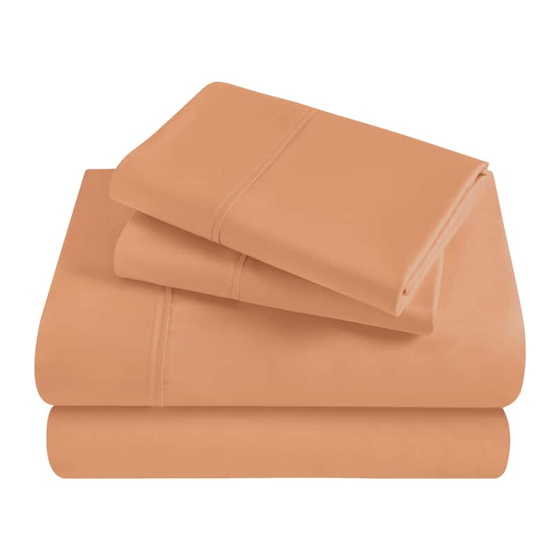 Superior Egyptian Cotton 300 Thread Count Solid Deep Pocket Sheet Set