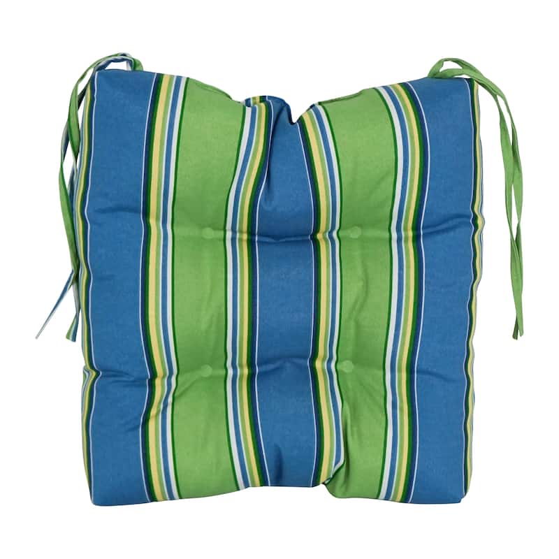 16-inch Square Tufted Indoor/Outdoor Chair Cushions (Set of 4) - 16"