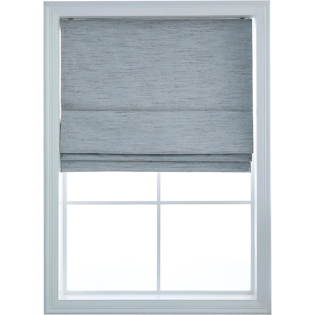 Belmar Washable Cordless Roman Shades,Double Tone Color Jacquard Textured Woven
