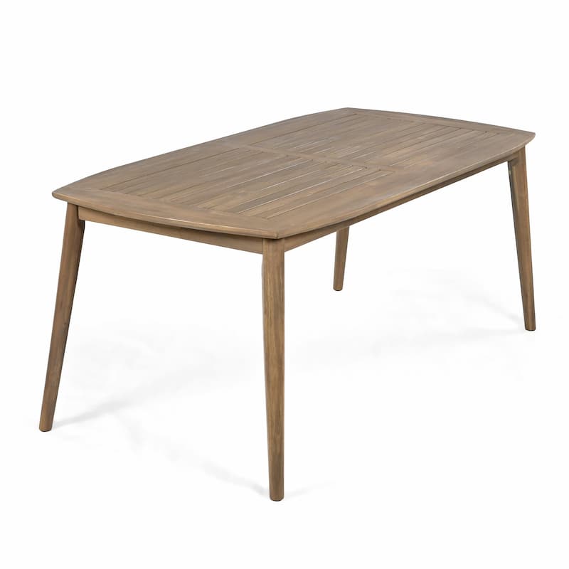 8-Seater Acacia Wood Dining Table with Heavy-Duty Frame