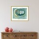 preview thumbnail 6 of 7, Amanti Art Blue Nest I by Lindsey Newman Wood Framed Wall Art Print - Svelte Polished Gold