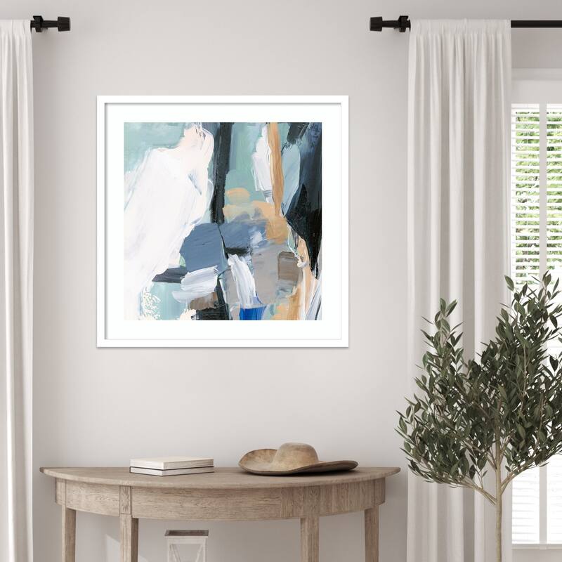 Whispers of Colorful Tranquility I by Hannah Dawson Wood Framed Wall Art Print