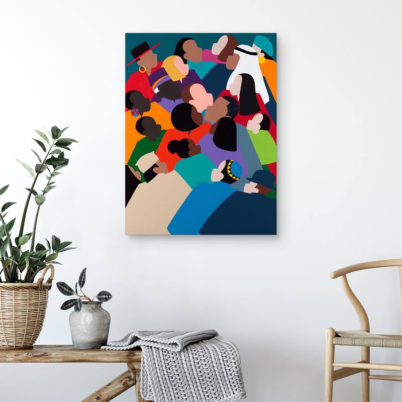 First Family The Obamas by Synthia SAINT JAMES Canvas Art Print