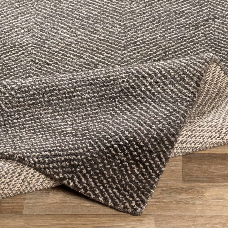 Fazeley Hand Knotted Wool Blend Casual Area Rug