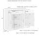 preview thumbnail 10 of 14, Crosley Stanton 3Pc Sideboard And Pantry Set - 14.5"x95"x78"
