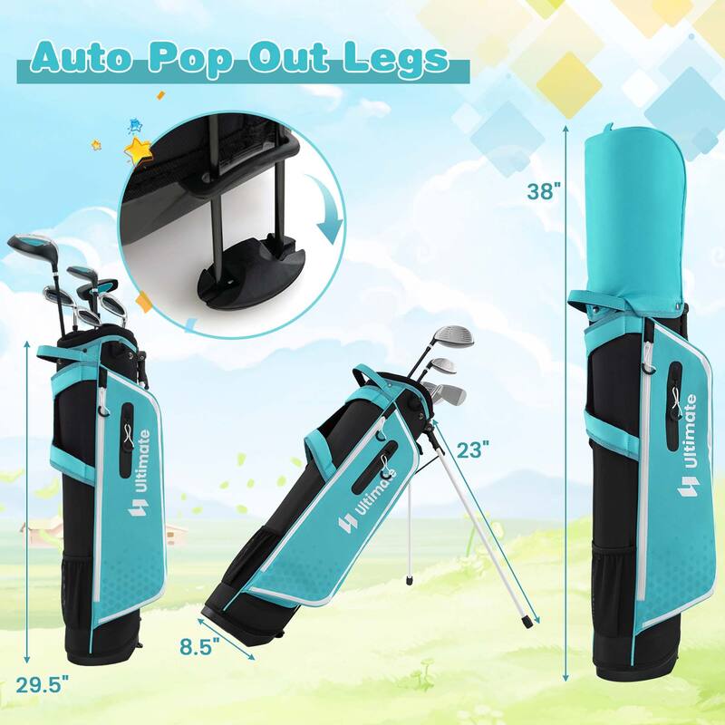 Ultimate Junior Complete Golf Club Set for Kids Age 11-13 Years Old - See Details