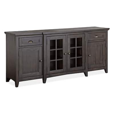 Magnussen Home Westley Falls Graphite 70" Console - 70"W x 18"D x 32"H