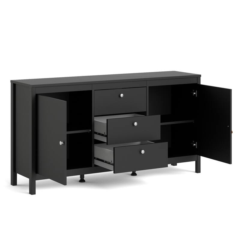 Porch & Den Madrid 2-Door Sideboard with 3-Drawers