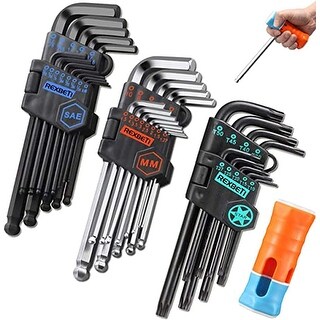Wrench Metric Long Arm Ball End Force T-Handle Hex Key Set Tools (2020)