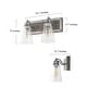 preview thumbnail 15 of 13, Carbon Loft Antique Bathroom Vanity Silver Linear Wall Sconce